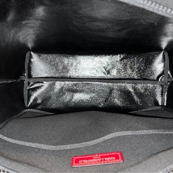 Karl Lagerfeld Paris Kristen Tote Black City Heart Sca Print Cat Canvas Large - Picture 5 of 7